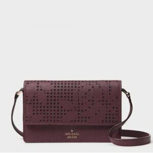Kate Spade New York Cameron Street Perforated Mini Arielle Crossbody - Deep Plum